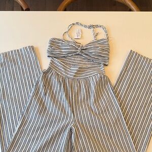Windsor Navy and White Striped jumpsuit
